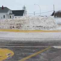 stanley bridge roundabout piled snow 2