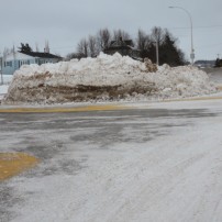 stanley bridge roundabout piled snow 3