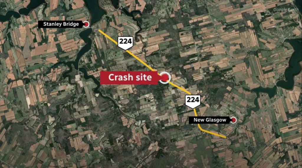 Location of the tragic accident that resulted in the death of Chris Wedlock